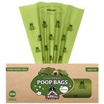 Pogi’s Dog Poop Bags - 500 Doggie Poop Bags for Yards - Leak-Proof Dog Waste Bags - Ultra Thick, Extra Large, Scented Poop Bags for Dogs & Cats (Single Large Roll)