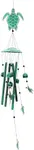 VP Home Rustic Green Turtle Wind Chimes for Outside - Harmonic Windchimes with Turtles Design for Gardens, Patios, and Porches - Thoughtful Gift for Mom, Grandma, and Turtle Lovers - 5x5x37 Inches