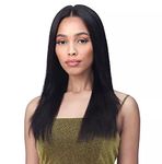 Bobbi Boss Unprocessed Remy HD Lace Bundle Hair Wig STRAIGHT 20" (NATURAL BK)