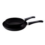 Scanpan Classic 2 Piece Fry Pan Set, Black, 8 and 10.25 Inch