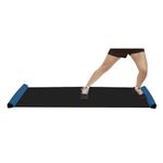 Blue Sports Adjustable Sliding Board - Rollable Hockey Training Equipment For Workout, Skating & Exercise With Speed Booties