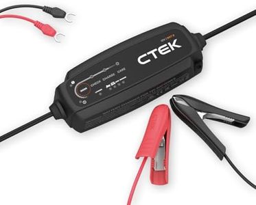 CTEK NXT 5 Smart Battery Charger 12V, Lead Acid and Lithium Compatible, Robust 5A Charger, Reconditioning Mode, AGM Optimisation, Temperature Compensation, Easy-to-Use Battery Maintainer