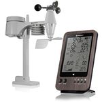 Bresser Weather Station 5-in-1 with Outdoor Sensor and German DCF Radio Control Clock and Mode For UK, Wooden Optic