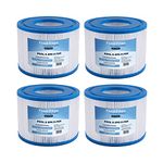 Finest-Filters Hot Tub Spa Water Filter Cartridges Compatible For Lay-Z-Spa, SaluSpa 90352E, Intex Type VI, Bestway (4 Pack of Hot Tub Water Filter Cartridges)