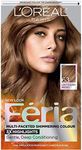 L'Oreal Paris Feria Multi-Faceted Shimmering Permanent Hair Color, 63 Sparkling Amber, Hair Dye Kit, Pack of 2