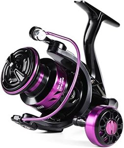 Sougayilang Fishing Spinning Reels, Light Weight and Ultra Smooth Powerful Spinning Reels for Saltwater and Freshwater Fishing-Purple-3000
