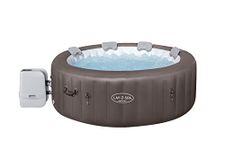 Lay-Z-Spa Dominica, 4 HydroJet Massage System, Inflatable Hot Tub, Wifi Pump, Padded Pillows, 4-6 Person