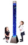 Playlearn Bubble Tube - Extra Large (183cm / 6ft) Bubble Lamp incl 15 fish, balls, LED colour changing lights