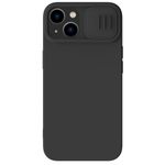 Nillkin CamShield Silicone Case for Apple iPhone 15 - Back Cover with Camera Slider Black
