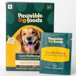 Pawsible Foods Core Wellbeing Nutrition Topper for Dogs -30 Sachets, 100% Vegetarian Nutritional & Taste Supplement for Dogs, Vitamin Supplement for Dogs of All Life Stages