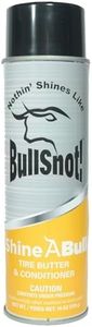 BullSnot! ShineABull Instant Tire Butter & Trim Gloss Spray – Silicone-Free, UV Protection, Restores Shine & Moisture to Tires, Bumpers, Seals & More – Fast, Easy Application – Made in The USA