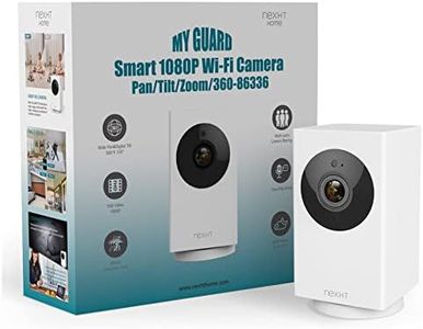 UGOHO.ME 1080P Pan/Tilt/Zoom Indoor Smart Camera Wi-Fi Viewing for Baby, Elderly, Pet, with Night Vision, Motion Detection and 2-Way Audio (86336), White, 3.36 x 1.92 x 1.86 inches