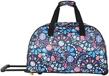 LUCAS Designer Carry On Luggage Collection - Lightweight Pattern 22 Inch Duffel Bag, NAVY, 22in, Lucas Accelerator, 20"