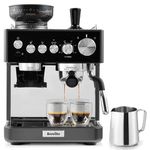 Breville Barista Sense Espresso Machine | Bean to Cup Coffee Maker with Integrated Coffee Grinder & Milk Frother | TempSense Steam Wand | 15 Bar Italian Pump | Black [VCF187]