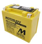 MotoBatt MBTX12U (12V 14 Amp) 200CCA Factory Activated QuadFlex AGM Battery