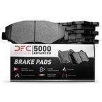 Dynamic Friction Company 5000 Advanced Brake Pads - Ceramic 1551-2299-00-Rear Set