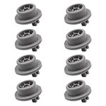 8PCS Dishwasher Wheels Lower Basket for Bosch Kenmore & Neff Siemens Dishwashers Replacement Part No.165314