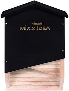 MIXXIDEA Bat House Bat Box Double Chamber Outdoor House Nursery Bat Shelter Habitatbig bat Box Handcrafted from Cedar Wood - Easy for Bats to Land and Roost - Weather Resistant & Ready to Install