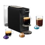 Nespresso Vertuo Up by Krups, Coffee Pod Machine with Precision Brewing, Fast Heat-Up, Compact Design, Adjustable Water Tank, Espresso, Lungo, Americano, Latte and Ice Coffee, Black (XN9408G0)