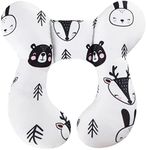 Baby Travel Pillow, KAKIBLIN Baby Neck Support Pillow Baby Seat Head Support for Car Seat, Car Seat Insert Pillow,Pushchair, Bear