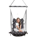 Kkriya Home Decor Swing Jhula Hanging single seater chair for home | adult | Balcony (COMPLETELY WASHABLE )