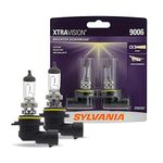 SYLVANIA 9006 XtraVision Halogen Headlight Bulb, (Pack of 2)