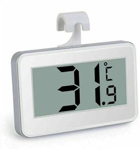 DollaTek Refrigerator Thermometer,LCD Digital Fridge Freezer Thermometer Monitor with Hanging Hook and Retractable Stand
