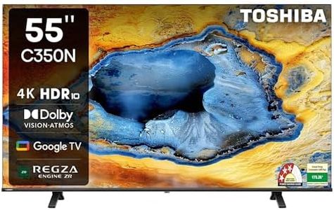 TOSHIBA 139 cm (55 inches) C350NP Series 4K Ultra HD Smart LED Google TV 55C350NP (Black)