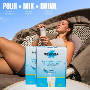 Revival Electrolyte Powder 6-Pack – Mojito Flavour Hydration Drink