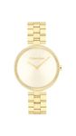 Calvin Klein Analogue Quartz Watch for Women Gleam Collection with Gold Colored Stainless Steel Bracelet - 25100014