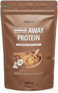 Nutri + Vegan Protein - Protéines en Poudre Cannelle Sucre - Protéines sans Soja 1kg - Mélange de Protéines 5k Pois, Sarrasin, Graines de Chanvre, Riz et Graines de Citrouille