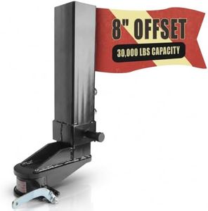 TOWGUARD 30K 8 in Offset Square Gooseneck Coupler, 4 in Inner Tube