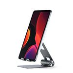 Satechi R1 Multi-Angle Foldable Tablet Stand - Compatible with iPad Pro M2/ M1, iPad Air M1, iPad Mini, iPhones 15/14/13/12 and More (Space Gray)