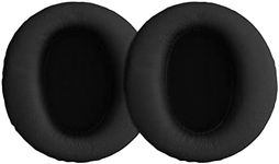 kwmobile Ear Pads Compatible with Cowin E7 Active Noise Cancelling Earpads - 2X Replacement for Headphones - Black