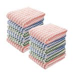 Kitchen Dish Towels Dishcloths Set Super Absorbent Microfiber Non Stick Oil Dirt Thickening Towels for Washing Dishes Rags for Drying Dishes Kitchen Wash Cleaning Cloth Towel (9.8"12 pack)