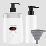 JOJOCOSMO Professional Massage Oil Warmer with 2 Oil Lotion, 250ml Digital Massage Oil Heater, Lotion Warmer Dispenser, Automatic Heated Lotion Massage for SPA, Salon, Home Massage (white)