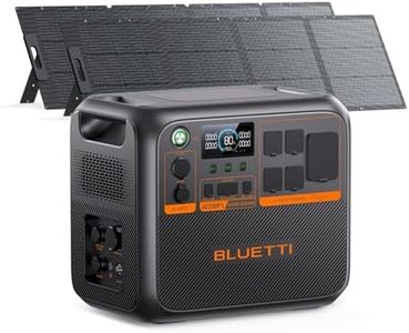 BLUETTI AC200PL Solar Generator with 2 200W Solar Panel (Ship Separately), 2304Wh Portable Power Station, Expandable to 8448Wh, 4 2400W AC Outlets (3600W Power Lifting), TT30 Output for RV, Outage