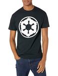 STAR WARS Men's Empire Emblem T-Shirt, Black, Medium