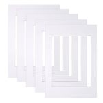 nuosen 10 Piece Picture Mounts,off-white/cream/ivory Photo Mounts Frame Mounts A4 Picture Mounts Picture Mats for 6 x 8 inch Image