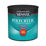 MINWAX 23333 Satin Polycrylic Protective Finishes, 1/2 Pint