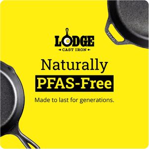 Lodge Cast Iron Skillet 26cm – Pre-Seasoned Frying Pan, Oven & Grill Safe