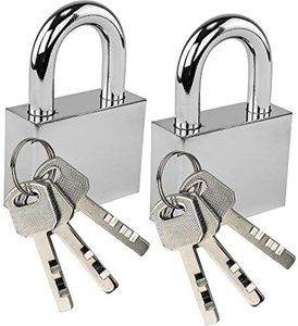 Silver Deluxe Padlock Set of 2