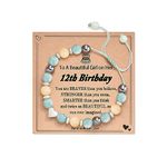 FYUKISS Birthday Gifts for Girls, 12 Year Old Girl Gift Ideas, Sweet 12 Birthday Bracelet Decorations Gifts for Sister Niece Daughter Granddaughter