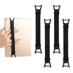 Security Hand Strap Holder for 6-12.9'' Tablet, YAANBUNB 4 Pcs Tablet Hand Strap Holder Universal Non-slip Hand Strap Holder Elastic Versatile Hand Strap Compatible with Kindle E-readers, Black