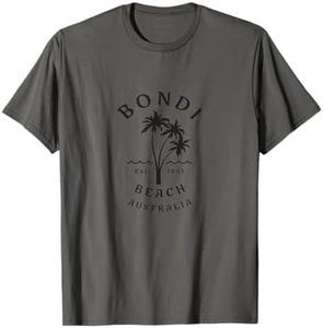 Retro Cool Bondi Beach Australia Vintage Palm Tree Novelty T-Shirt