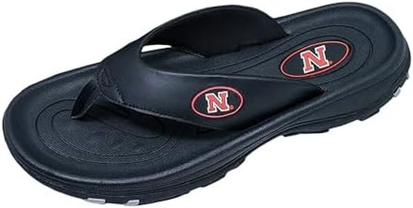 ZORIZ Collegiate Series Golf Sandal Black, Nebraska 13