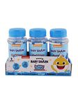 Bubble Magic Baby Shark Solution Bottle with Wand - Pack of 3 118 ML Each, with Specially Designed Grooves to Hold More Solution, Age 3 Years and Above, Multicolor, (BM50014)