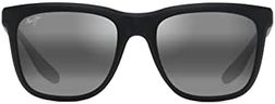 Maui Jim Unisex's Pehu W/Patented Polarizedplus2 Lenses Sunglasses, Black/Neutral Grey Polarized, Medium
