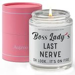 Boss Lady Gifts for Women-Boss Gifts for Women Lavender Candles(7oz) Boss Day Gifts Funny Boss Gifts Best Boss Gifts for Women for Female Boss Manager Supervisor Bosses Day Gifts for Women