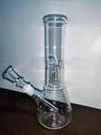 Inara Creation Glass Percolator Ice Bong 8 Inch Smoking Pipe (Transparent, 2)